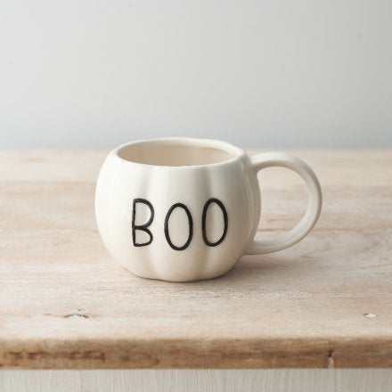 BOO PUMPKIN SHAPED MUG
