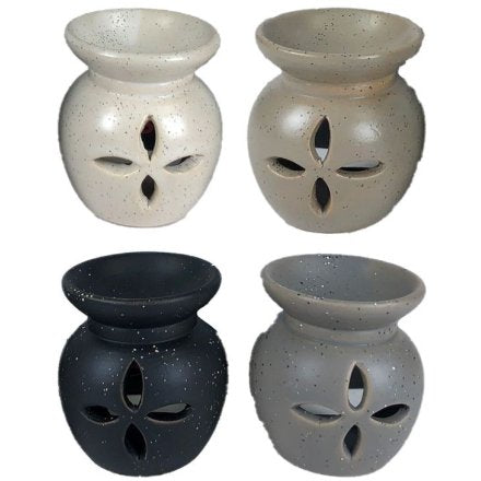 EDEN STONE FLOWER CUTOUT OIL BURNER