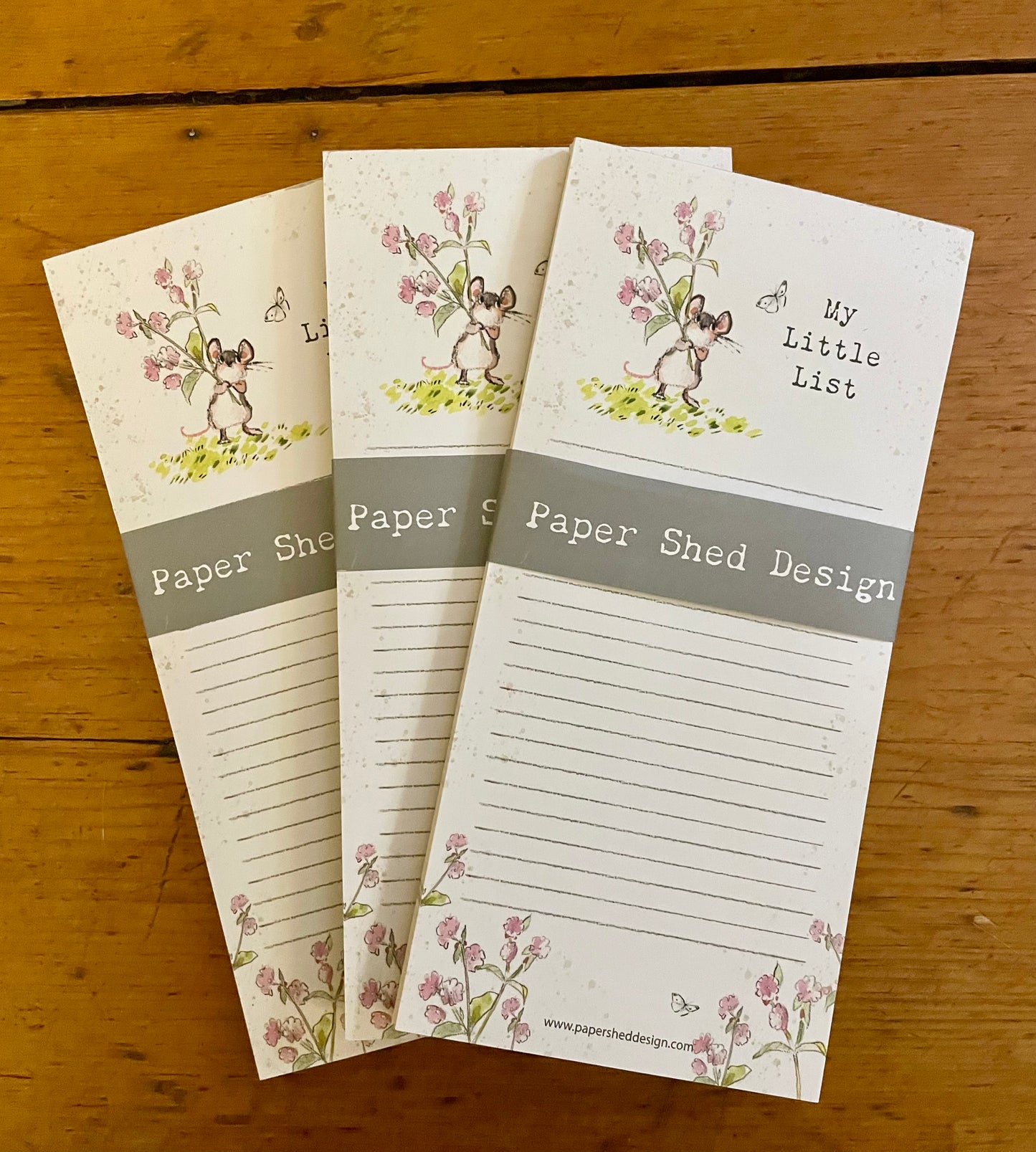 MAGNETIC NOTEPAD- Mouse with Flowers 🐭