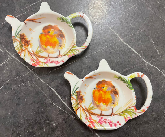 WINTER ROBIN TEABAG TIDY