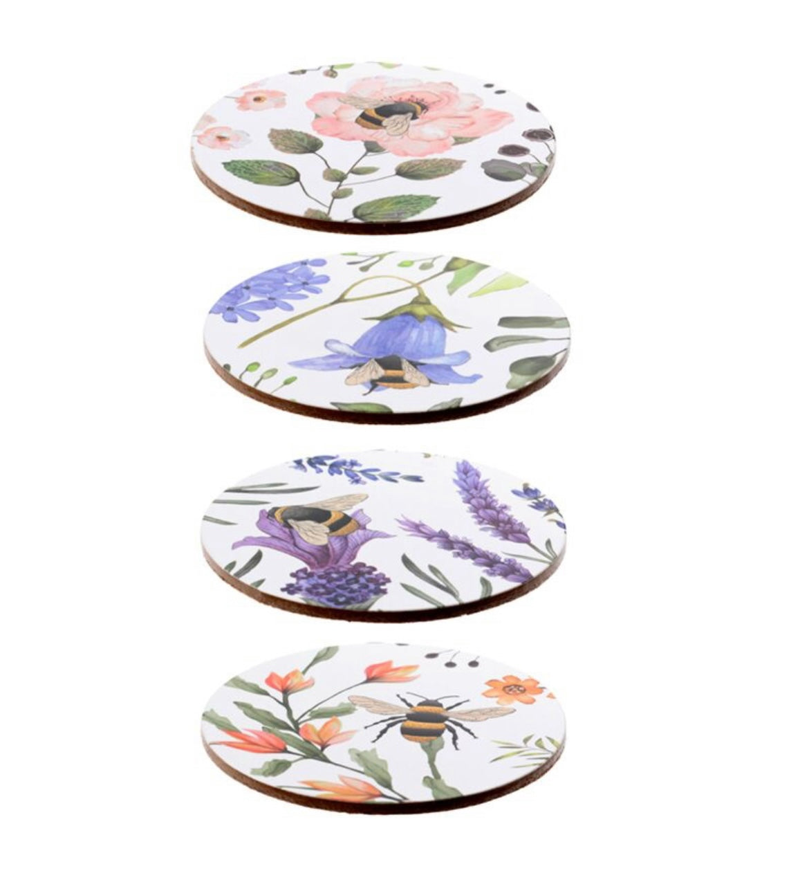 NECTAR MEADOWS SET OF 4 CORK COASTERS