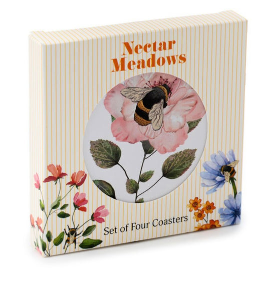 NECTAR MEADOWS SET OF 4 CORK COASTERS