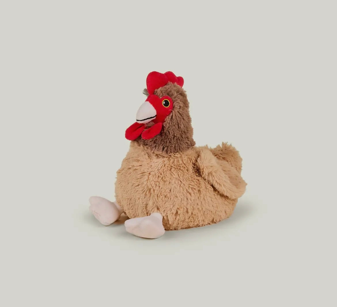 WARMIES BROWN CHICKEN SOFT TOY