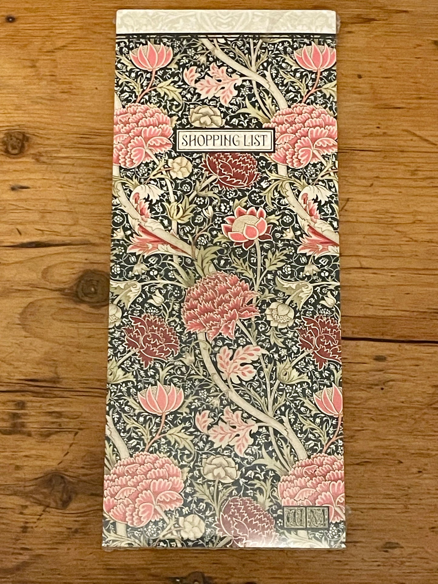 WILLIAM MORRIS CRAY SHOPPING LIST