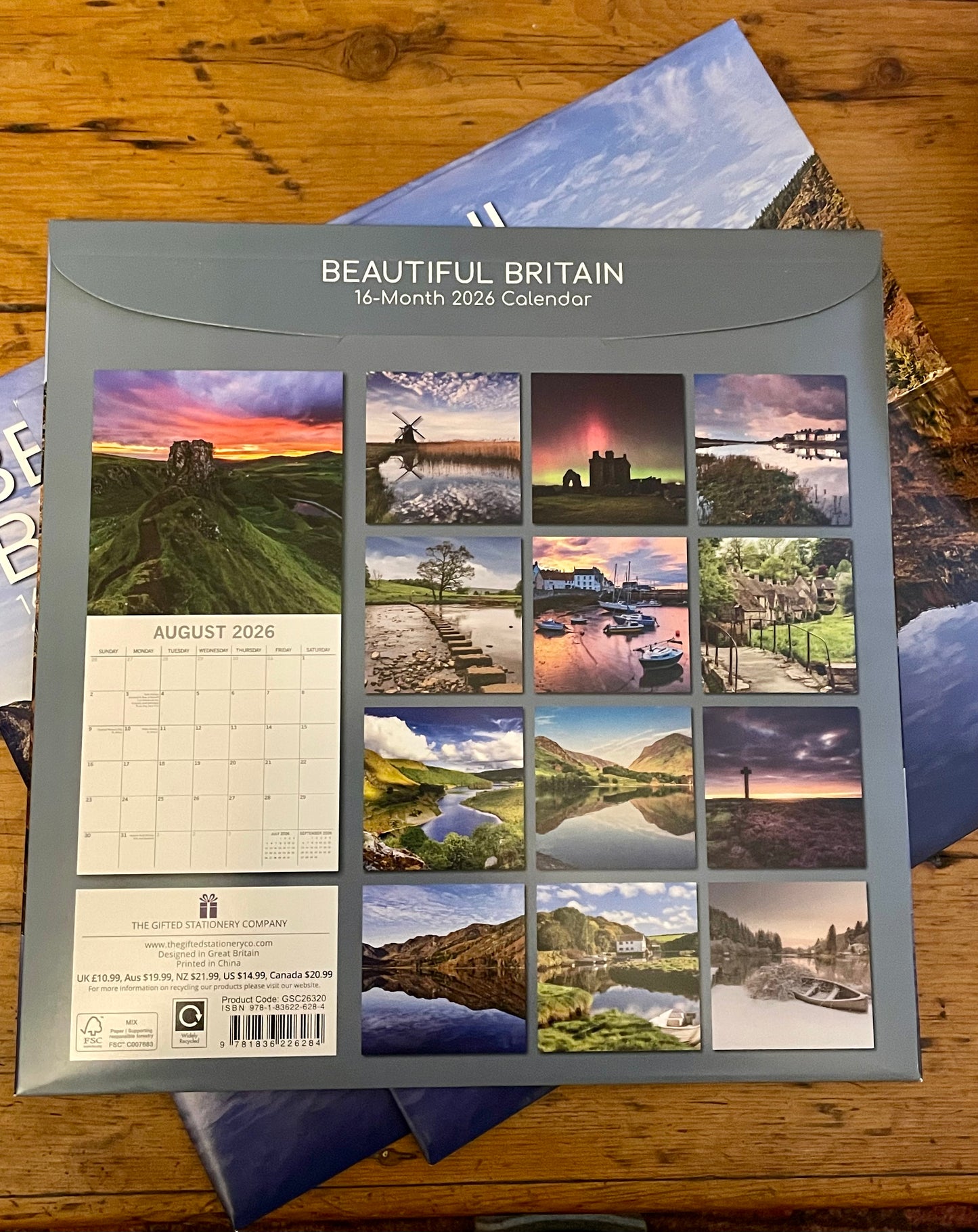 BEAUTIFUL BRITAIN 2026 WALL CALENDAR