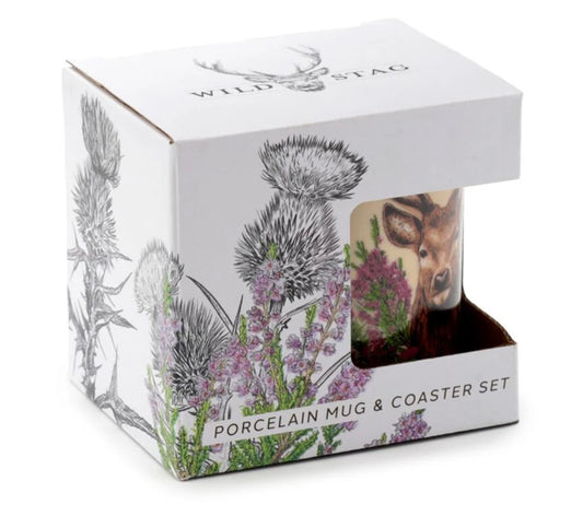 WILD STAG MUG & COASTER SET