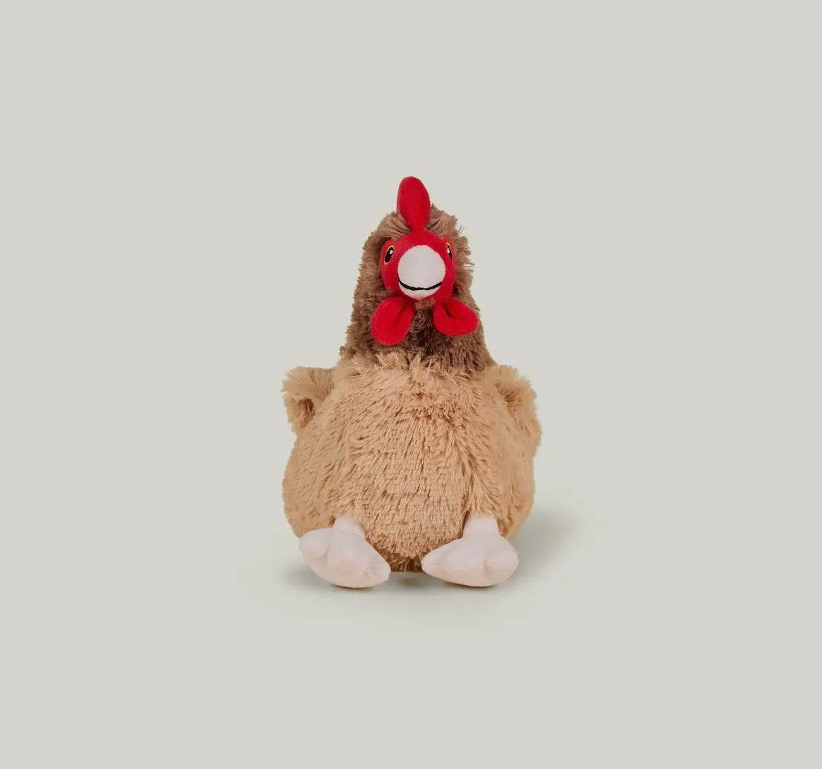 WARMIES BROWN CHICKEN SOFT TOY