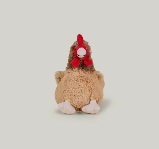 WARMIES BROWN CHICKEN SOFT TOY
