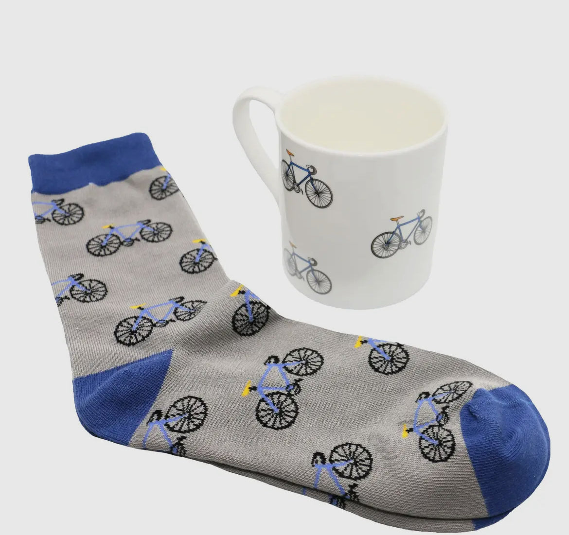 BICYLE FINE BONE CHINA MUG & SOCKS GIFT SET