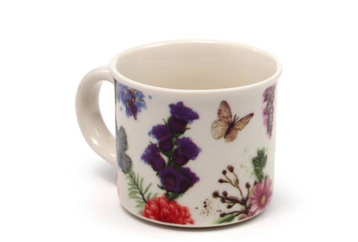 BUTTERFLY MEADOWS SET OF 2 EXPRESSO COFFEE CUPS