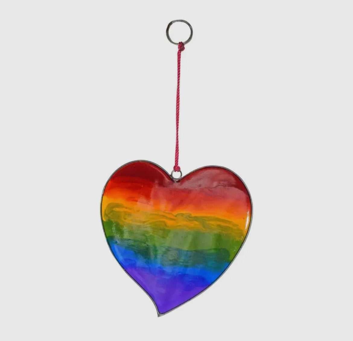 SUNCATCHER RAINBOW HEART
