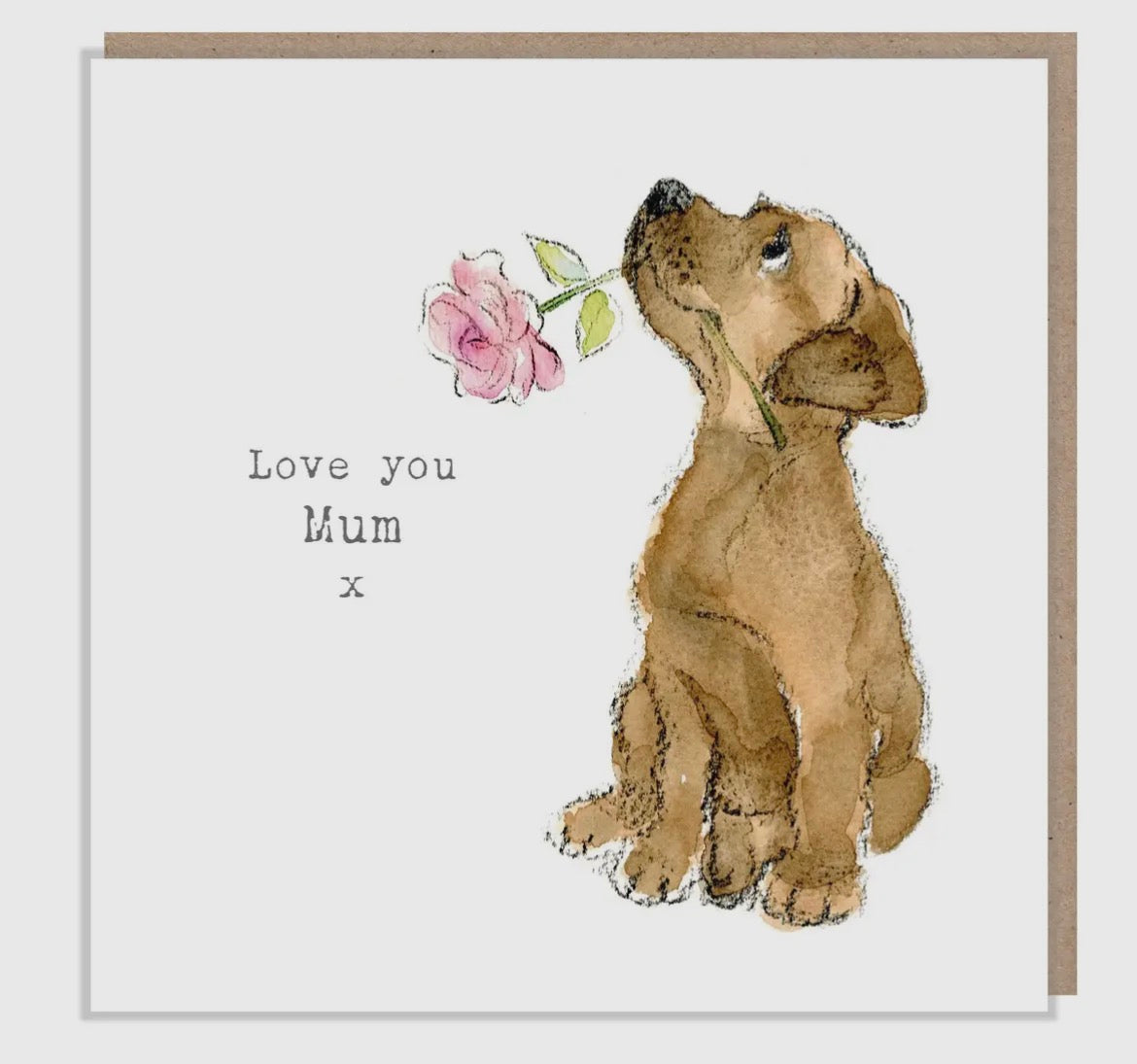 LOVE YOU MUM- Blank card