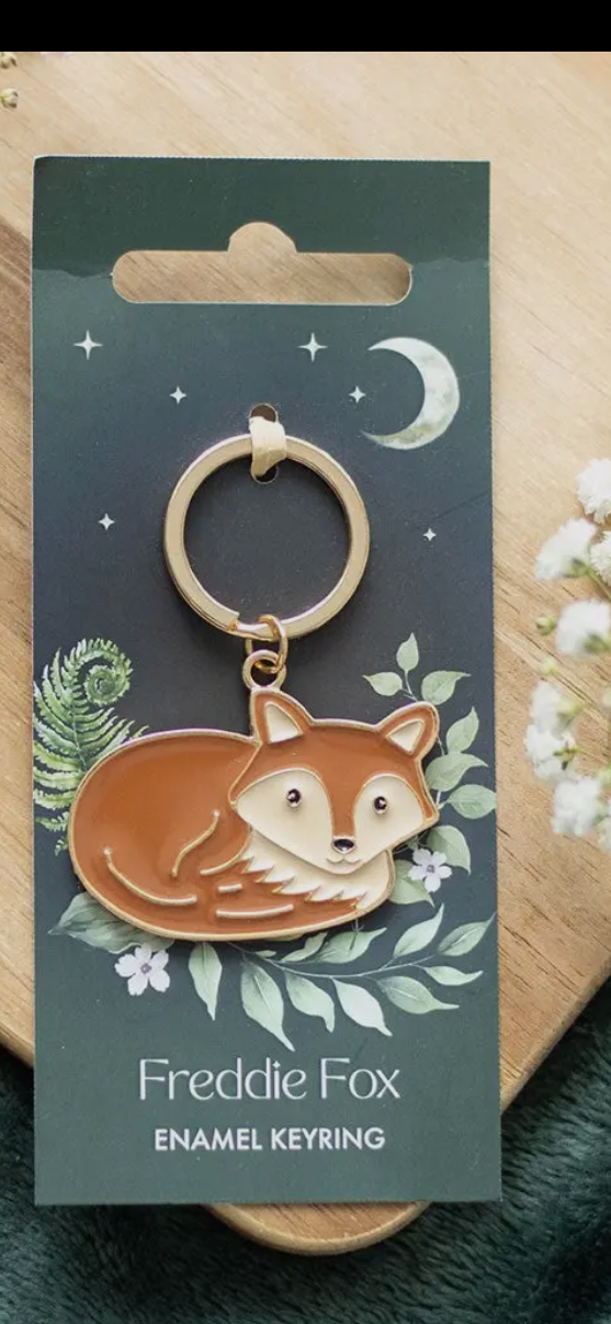 FREDDY FOX ENAMEL KEYRING