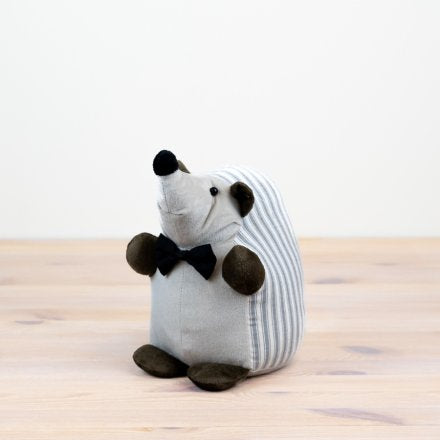 STRIPED HEDGEHOG DOORSTOP