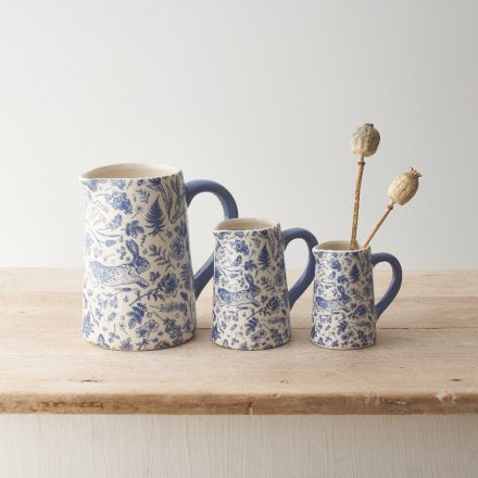 BLUE HARE RANGE - BLUE HARE JUG - 9cm