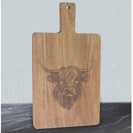 HIGHLAND COW CHOPPING BOARD- 37cm
