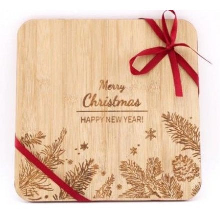 MERRY CHRISTMAS BAMBOO BOARD