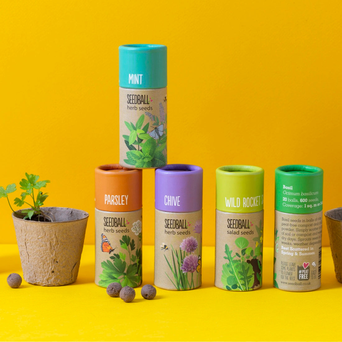 SEEDBALL HERB TUBES