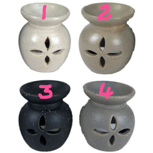 EDEN STONE FLOWER CUTOUT OIL BURNER