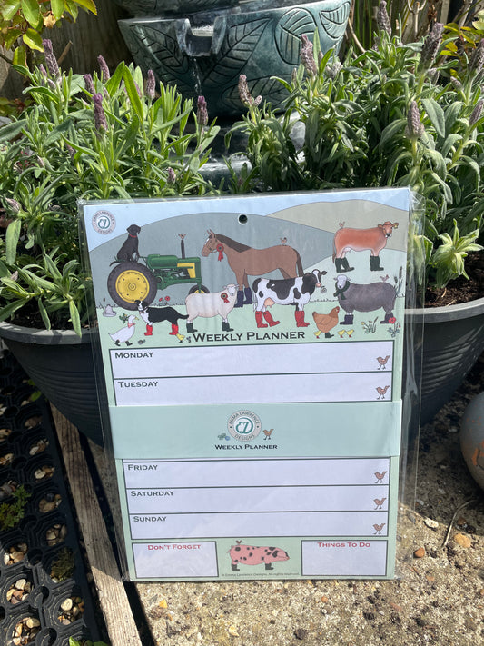 FIELD & FARM WEEKLY PLANNER PAD