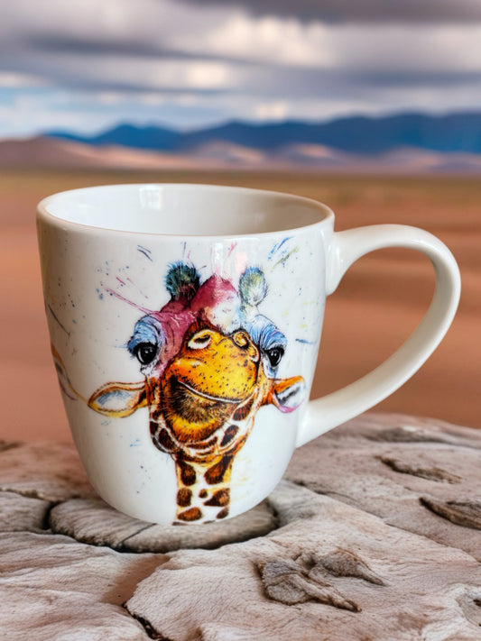 WRAPTIOUS ‘GIRAFFE’ FINE BONE CHINA MUG